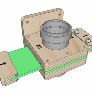 Bauplan Absperrschieber f&uuml;r 50 mm HT-Rohr
